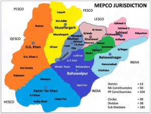 MEPCO Jurisdiction Map
