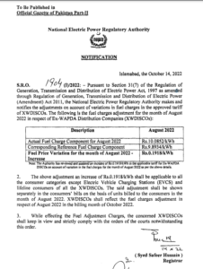 Pesco Bill FPA for 08-2022